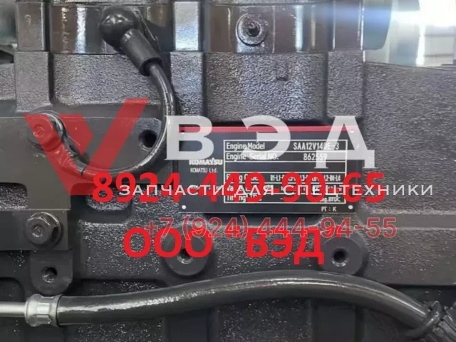Двигатель в сборе SAA12V140E-3 для экскаватора Komatsu PC2000-8 | Фото 7 из 9