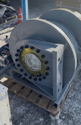 Лебёдка в сборе с функцией free fall (свободный сброс груза) для гусеничного крана FUWA FWX55 | Фото 5 из 6