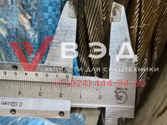 Трос Ø 17 мм 180 метров 4Vх39S+5FC-17.0-1870-Левая крестовая свивка ZTC300 | Фото 3 из 3