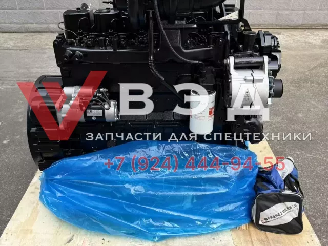 Двигатель в сборе Cummins 6BTA5.9-G2 для ДЭС Rensol RC138HC | Фото 2 из 5