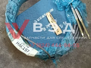Трос втягивания (выдвижения) 5-ой секции стрелы (14419571) для автокрана SANY STC250-T5